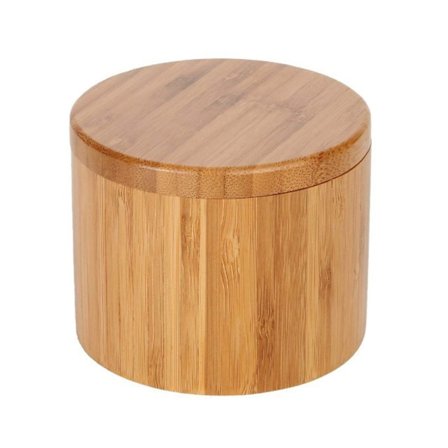 Kryddburk, saltbehållare, kryddburk trä, naturlig bambu