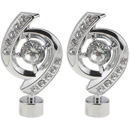 2 stk Design Gardinstang Endestykker Draperi Gardin Blind Stang Topper Slutter Kapp for Vindu Dekorasjon