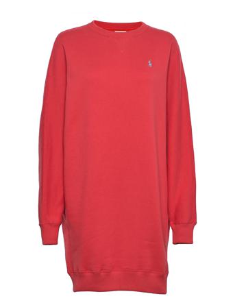 Over Dolman Fleece Dress Red Polo Ralph Lauren