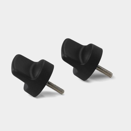 Humminbird Mutter för bygel HELIX 8-12, svart plast och metall, ersätter H409693-1, bygelskruv för ekolodsfäste, 1-pack