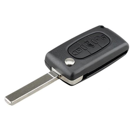 Peugeot Citroen 3-Knapps Bilnyckelskal, Utan Spårdesign, 5-Pack