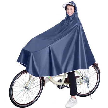 Elektrisk cykel regnfrakke poncho med skygge regn poncho cykling regnfrakke