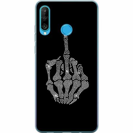 Huawei P30 Lite Mjukt Skal - Fuck You Bling