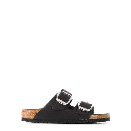 Birkenstock, Flat Sandals Zwart, Dames, Maat:40 EU