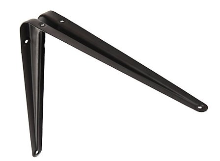 PN-BESLAG HYLLEKNEKT OPPRES 250X300MM SORT