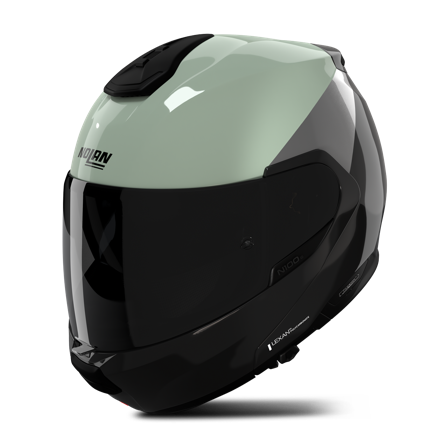Casco Modular Nolan N100-6 Verniciatura Speciale Verde Gris/Negro/Antracita Mate XL