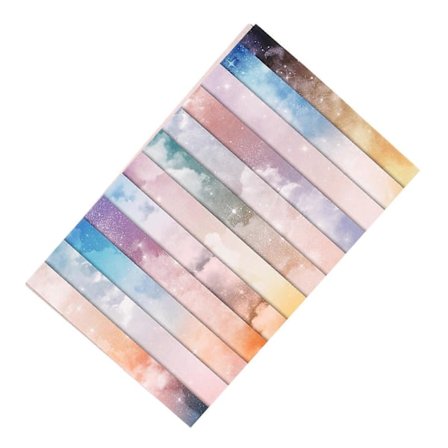 Vintage Scrapbooking Papir Flerbruks DIY Forsyninger Assortert Farge 15.20x15.20x0.10cm Scrapbooking 24 Ark