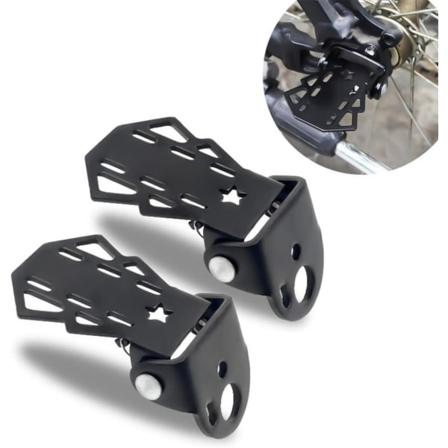 2 stk. bagerste pedalpedalaksler stål anti-slip cykel universal