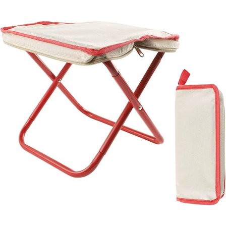 ING Jalkatuki Säädettävä jakkara Taitettava jakkara Kokoontaitettava jakkara Teleskooppijakkara Jakkara kävelyyn Kalastukseen Piknikille Grillaukseen 