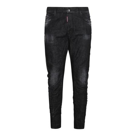 Dsquared2, Skinny Jeans Zwart, Heren, Maat:XS