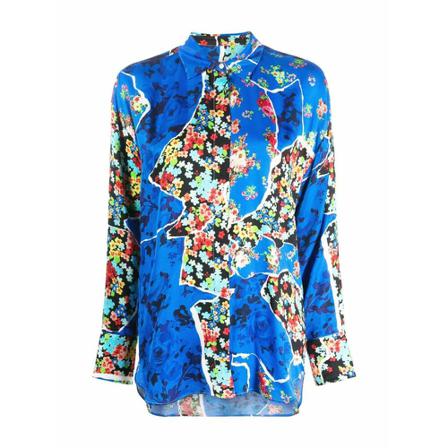 Msgm Shirt Blå, Dame Skjorter