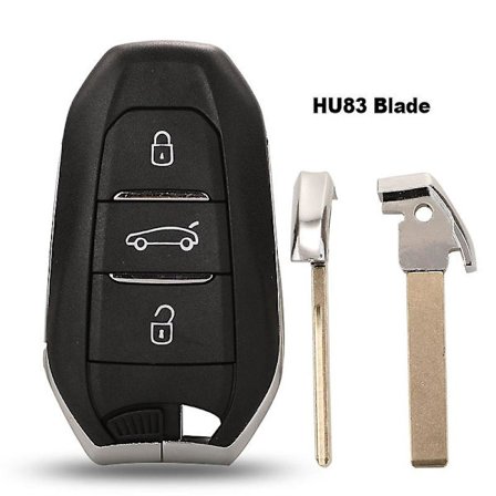 Smart Fjernbetjening Bilnøgle Skall Cover 3 Knapper Til Peugeot 308 508 Til Citroen C4 Ds4 Ds5 Hu83 Va2 Blade