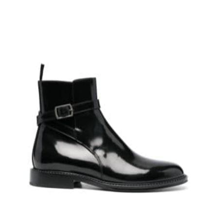 Saint Laurent, Ankle Boots Zwart, Dames, Maat:39 1/2 EU