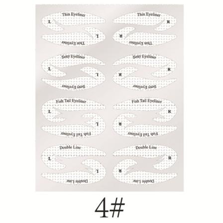 Eye Makeup Stencils Eyeliner Mall Formningsverktyg Ögonbryn Ey