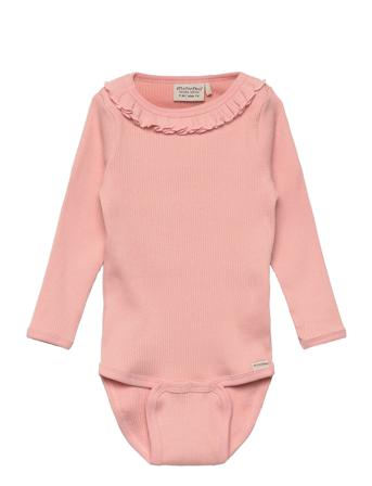 Body Ls Rib Pink Minymo