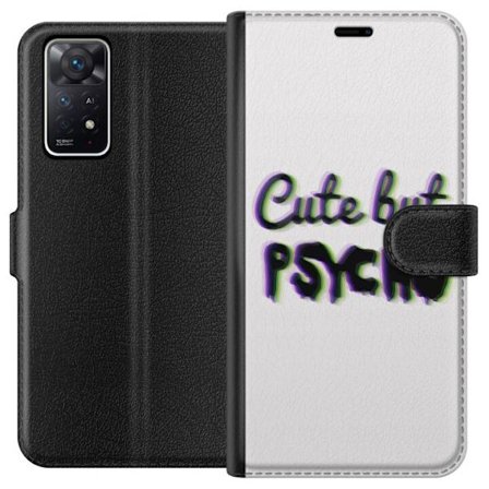 Yhteensopiva Lompakkokotelo Xiaomi Redmi Note 11 Pro 5G Sadevärisiä leikkikuvia, joissa on iloinen kasvot ja värikkäät ympyrät leikkisessä stud