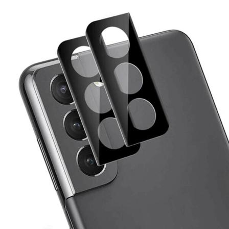 2-pack Galaxy S21 Fe linsedeksel for kameraets omfattende glass svart