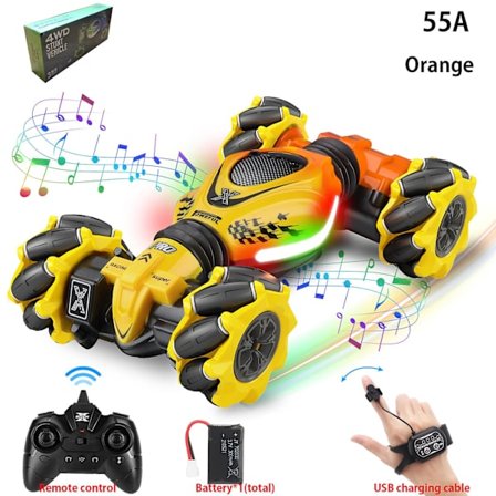 Fjärrkontroll Billeksaker Twist Cars Handkontrollerad med lätt musik