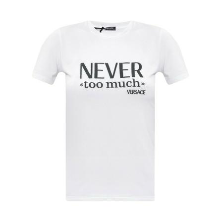 Versace T-shirt with logo Hvid, Dame T-shirts