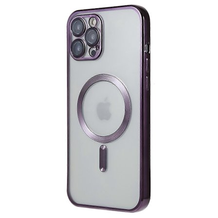 Magnetiskt telefonfodral för iPhone 12 Pro Kompatibelt med MagSafe, PC-linsskydd Telefon TPU-skal