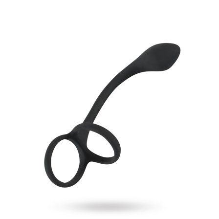 Black Velvets: Cock & Ball Ring with Buttplug - Vuxen.dk: For ham