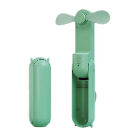 Håndholdt blæser, foldbar og støjsvag mini USB genopladelig blæser Power Bank til rejser