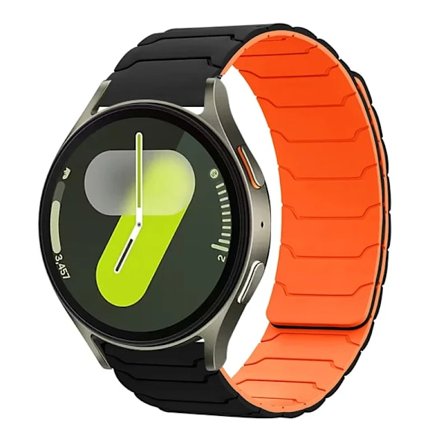 20mm 22mm 18mm Silikon Magnetisk Loop armband för Samsung Galaxy watch 7/6/5 active 2 amazfit armband HUAWEI watch GT 2e 3 band