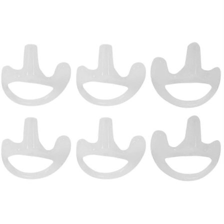 3 paria kirkkaita silikonisia pehmeitä korvatulppia piilotettuihin akustisiin putkikuulokkeisiin sisäpuhelimille, koot pieni, keskikokoinen ja suuri.