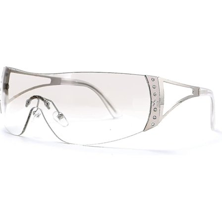 Rimless Clear Wraparound Solglasögon-9