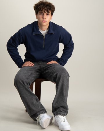 RYVLS Everyday Half Zip Blå Tröjor Kille - Kids Brand Store