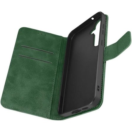 Fodral till Samsung S23 FE - AVIZAR - Tender Book - Plånbok - Videosupport - Mörkgrön