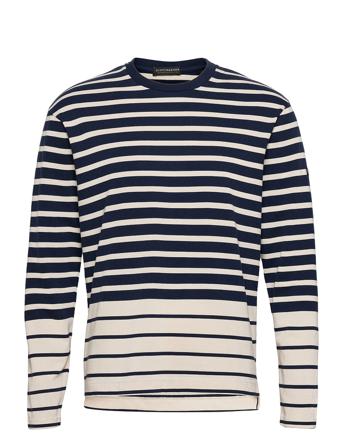 Breton Longsleeve Tee In Organic Cotton Blue Scotch & Soda