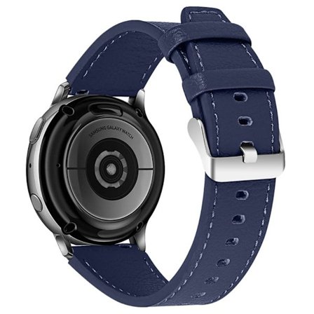22mm Samsung Gear S3 lehmännahasta valmistettu aito nahkainen kellonhihna - Sininen