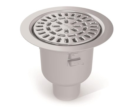 Purus Balder 7118081 Gulvsluk 150 x 75 mm, bunnutløp, Innendørsavløp