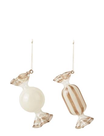 Candy Ornaments Home Decoration Christmas Decoration Christmas Baubles & Tree Accessories Cream Broste Copenhagen