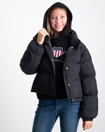 GANT CROPPED PUFFER JACKET Schwarz Jacken Mädchen - Kids Brand Store