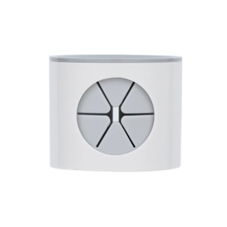 Veggmontert elektrisk tannbørsteholder, selvklebende plassbesparende oppbevaringsorganisator med hurtigtørkende ABS-materiale, magnetisk sugekopp for 