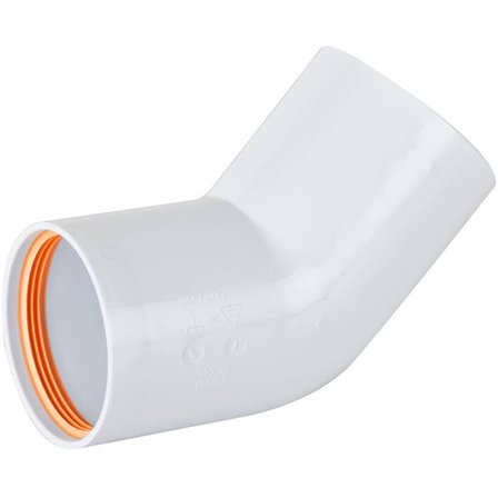 Faluplast 2316167 Bøy 50 mm, 45°, Innendørsavløp