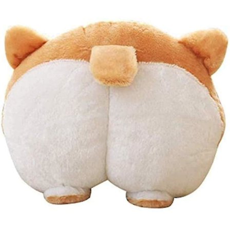 Plysjdyr Valp Søt Corgi Rumpe Nakkestøtte Pude Pute Reisepute Kjæledyr Puter Fylte Dyr Gaver (hs)