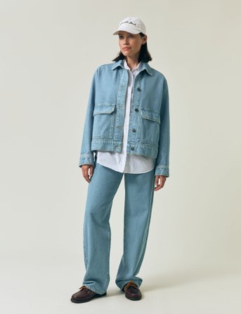 Lexington Clothing Short Denim Jacket - Blue - L