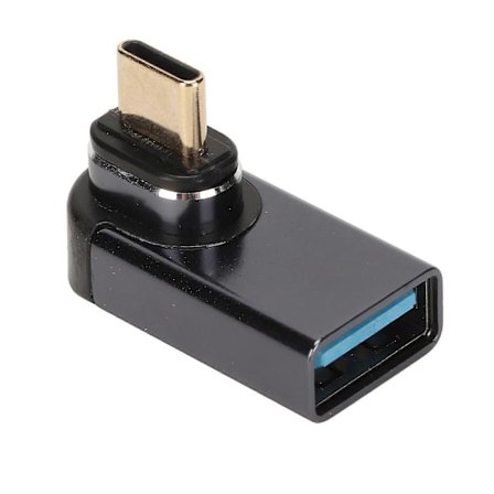 Magnetisk Type C till USB-adapter 24-stifts böjd 1920x1080 60Hz 10 Gbps Type C hane till USB hona adapter för PC