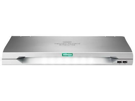 Hewlett Packard Enterprise HPE LCD8500 - KVM-konsoll - USB - 18.51" (18.51" synlig) - kan monteres i rack - 1600 x 1200 - 187 cd/m² - 700:1 - 16 ms -