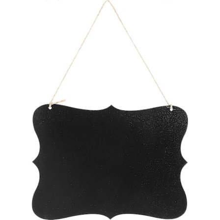 Tavle Dobbeltsidig Slettbar Meldingstavle Krittavle Veggdekor Skilt med Hengende Snor (160210)