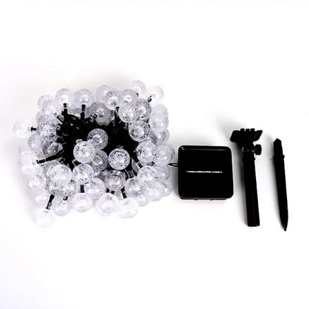 NY-Vit solcellsdriven ljusslinga 7M 50 LED