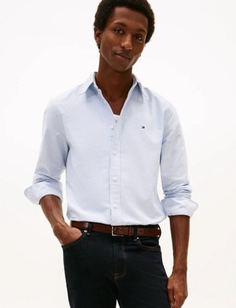 Tommy Hilfiger Heritage Oxford Stripe Rf Shirt - Blue - S