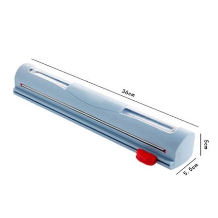 Plastfolie Dispenser med Glideskærer Genanvendelig Folie & Forseglingsfilm Skærer Køkkenopbevaring