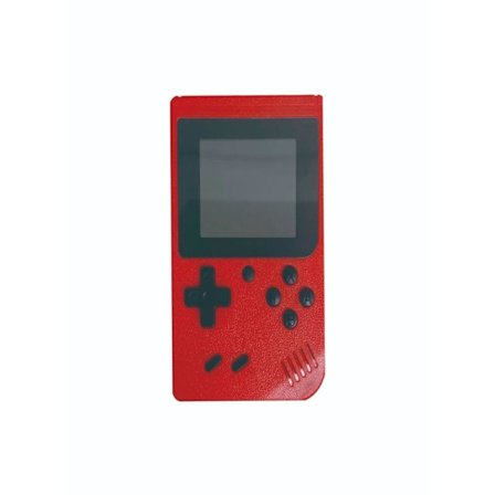 500-i-1 Retro Bärbar Spelkonsol, med 500 Klassiska Spel Inbyggda Röd
