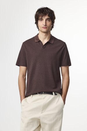 NN.07 Paul 3462 Polo Male Brown Organic Cotton