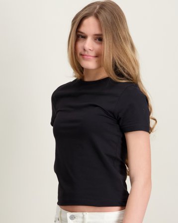 Grunt GRLaia SS Tee Svart T-skjorter Jente - Kids Brand Store