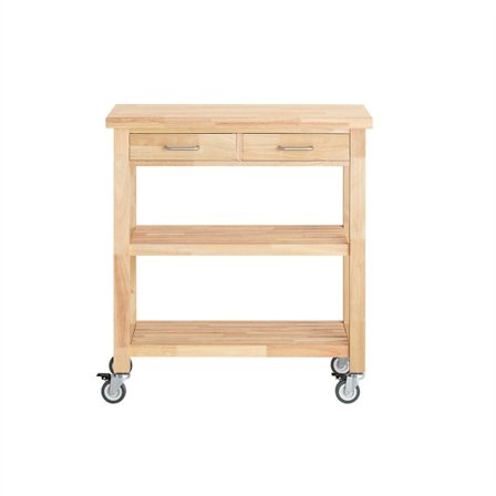 SoBuy Køkkenø med 1 skuffe i træ 80x40x90cm, klassisk FKW24-N